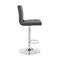 Armen Living Duval Adjustable Gray Faux Leather and Charcoal Swivel Barstool LCDUBACHRGR - alternate 2